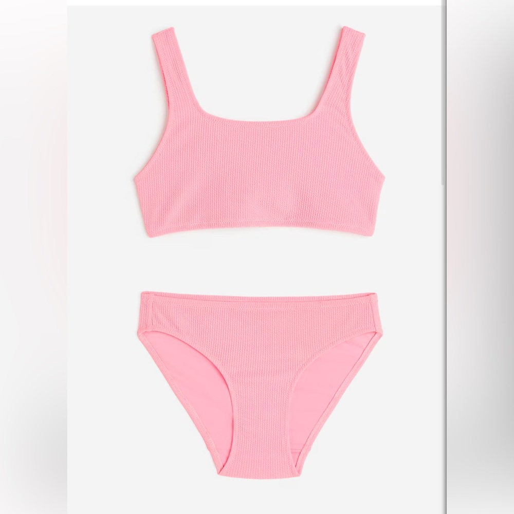 NEW H&M Girls Textured Bikini bathing suit size 8-10